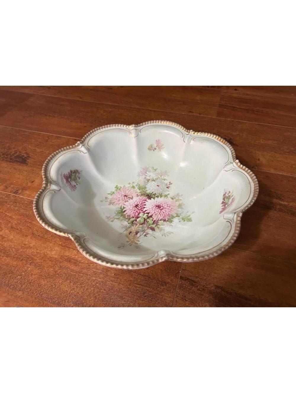 Vintage Empire China Floral Scalloped Bowl